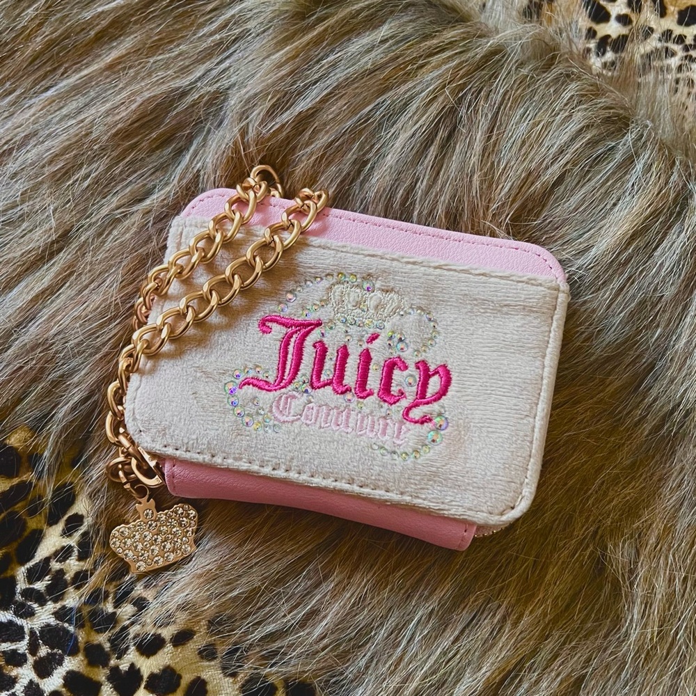 JUICY COUTURE Dream Juicy Sip Wallet Wristlet in Sandstone/Pink ⋆NWT EXCLUSIVE⋆